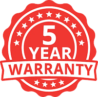 5 Year Warranty 5 Year Warranty