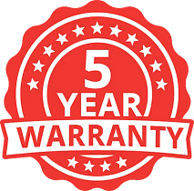 5 Year Warranty 5 Year Warranty