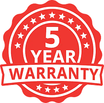 5 Year Warranty 5 Year Warranty