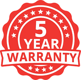 5 Year Warranty 5 Year Warranty